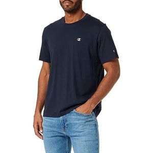 Champion Legacy Basics-S-s Crewneck T-shirt voor heren, Blu Marino, XL