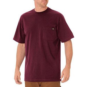 Dickies heren unisex WS450BY Henley Shirt, Wijnrood, XL