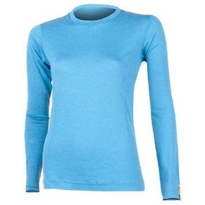 Sensor Merino Active Shirt voor dames, blauw, XL