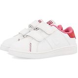 Gioseppo - Volsk - Ballerina's - Wit - Met Verstelbare Sluiting - Roze Achterdetail