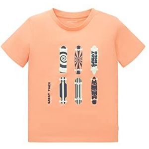 TOM TAILOR T-shirt voor kinderen jongens 1035081,31164 - Bright Peach Orange,92-98