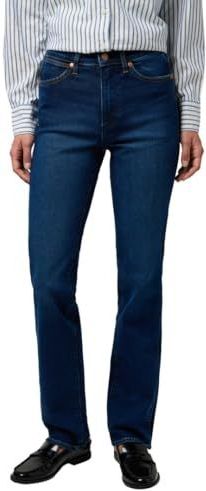 Wrangler - Straight Fit - Spijkerbroek - Middenblauw