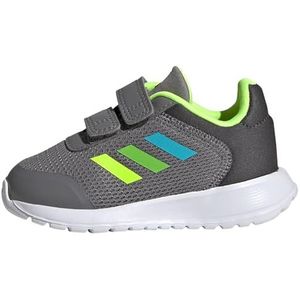 adidas Tensaur Run Sneakers uniseks-baby, grey three/lucid lime/lucid lemon, 19 EU