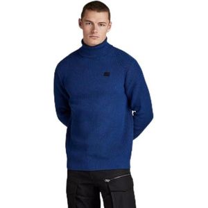 G-STAR RAW Turtle Knit Sweater voor heren, blauw (Ballpen Blue D24211-c868-1822), S