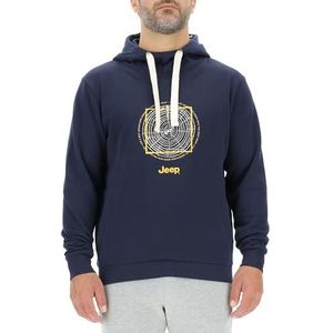 JEEP O102887-A928 J Herentrui met capuchon - ringen van hout met grote opdruk J23W Heren Night Blue M