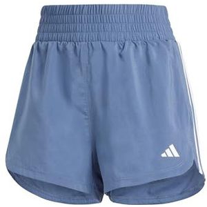 adidas Vrouwen Pacer Training 3 Strepen Geweven Hoge Stijging Korte Shorts, XL5 Zwart, Zwart, XL