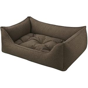 Dandy Dog Hondenbed vilt donkertaupe - afneembare overtrek en vulling wasbaar hoogwaardige robuuste viltlook Made in Germany - maat L