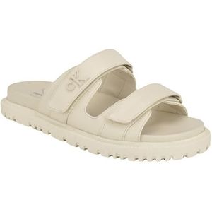 Calvin Klein Women's Donnie Sandal, Ivory 150, 7.5