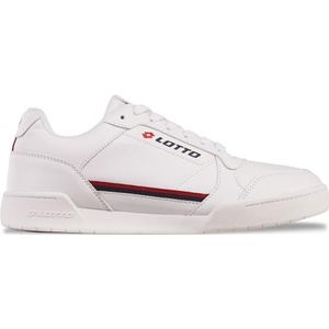 Lotto Unisex sneakers, wit/rood, 45 EU, wit-rood., 45 EU