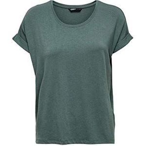 ONLY dames onlmoster S/S O-neck top Noos Jrs T-shirt, groen (balsam green), S