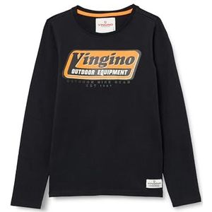 Vingino Jarrod Sweatshirt voor jongens, zwart (deep black), 8 Jaar