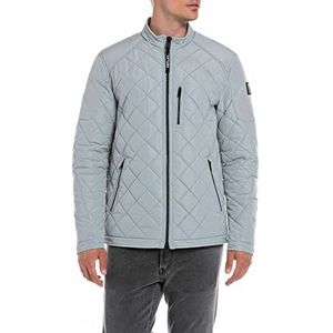 Replay Herengewatteerde jas Saber Mid met ritssluiting, 111 LIGHT GREY, S