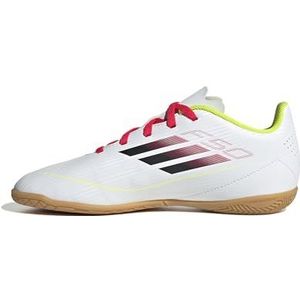 adidas Uniseks-Kind F50 CLUB Football boots Indoor Kids, ftwr white/core black/solar yellow, 38 2/3 EU