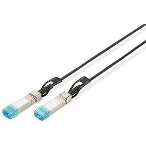 DIGITUS Universele SFP+ DAC Kabel - 10 Gbit/s - Netwerkkabel - 0,5 m - Direct Attach Cable - Direct Attach Copper - AWG30 Twinax - Zwart