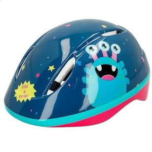 COLORBABY CB Riders Ride & Roar kinderhelm, monster-design, verstelbaar op het hoofd, verstelbare kliksluiting, kinderstep, veilig en robuust, voor meisjes en jongens, 3 jaar (47553)