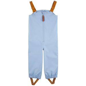 Sterntaler Uniseks kinderregenbroek met ritssluiting, verstelbare bandjes, ongevoerd, effen uitrusting voor baby's en peuters, blauw, 104