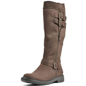 WHITE MOUNTAIN Dames Mazed Knee Hoge Boot, Bruine stof, 38 EU