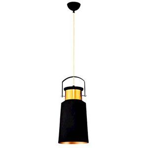 Homemania hanglamp Polea kleur zwart metallo-Per woonkamer keuken slaapkamer kantoor kantoor E27 40W eenheidsmaat