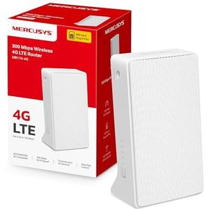 Mercusys - MB110-4G Router - Wit - RJ45 Ethernet - Inclusief Adapter