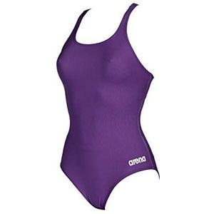 arena Women's Madison Swim Pro Back MaxLife One Piece Athletic Training Swimsuit, Plum, 34