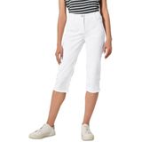 Cecil Dames Capri jeans in Wit, Gr: 25