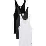 Calvin Klein Dames SCOOP NECK KATOEN TANK 3PK LV00QS7493 Tanktop, Grijs (Zwart/Wit/Charcoal Heather), XS, Grijs (Zwart/Wit/Houtskool Heather), XS