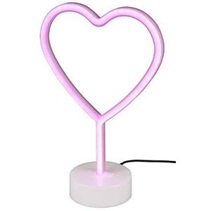 Reality lampen Heart tafellamp, kunststof, 1,8 W, wit