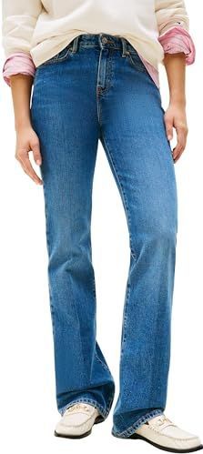 TOMMY HILFIGER - Jeans - Blauw - Denim - Bootcut - Mid Waist