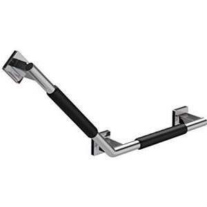 Emco System 2 357021203 Right-Hand Angled Grab Bar, 135 Degrees, Chrome-Plated