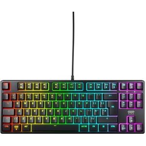 CHERRY XTRFY K4V2 TKL, Bedraad Gaming-Toetsenbord Zonder Numeriek Toetsenblok, UK Indeling (QWERTY), RGB-Verlichting, MX2A RED-Schakelaars, Zwart