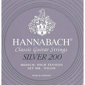 Hannabach 652670 klassieke gitaarsnaren serie 900P Medium/High Tension ProfiPack Silver 200-900PPMHT - Set