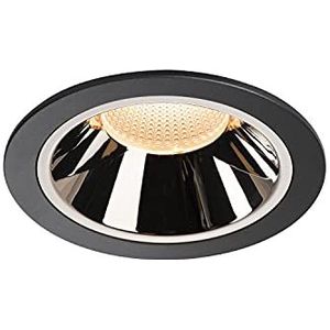 SLV plafondinbouwarmatuur NUMINOS® DL XL/ledspot, schijnwerper, plafondspot, plafondarmatuur, inbouwarmatuur, binnenverlichting / IP20/IP44 2700K 37,4 W 3400 lm zwart 40 graden