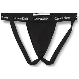 Calvin Klein Heren jock strap sportondergoed stretch katoen Pack van 3, Zwart (zwart, zwart, zwart), M