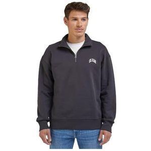 Lee Heren Half Zip SWS Sweatshirt, zwart, XL