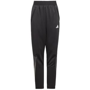 adidas Uniseks-Kind Train Icons AEROREADY 3-Stripes Knit Pants, Black/Grey Four/White, 9-10 Years