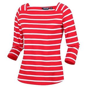 Regatta Polexia T-shirt, echte rood/witte strepen, 12