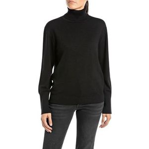 Replay Dames coltrui relaxed fit wol, 098 Black, XXS