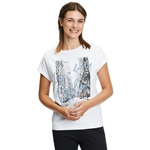 Cartoon Dames 2543/7370 T-shirt, wit/grijs, 40