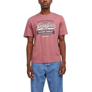 JACK & JONES Herenhemd met korte mouwen, roze, XS