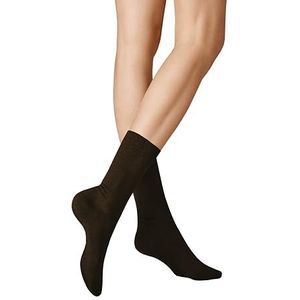 KUNERT Damessok Liz drukvrije tailleband donkerbruin 39-42, donkerbruin, 39-42 EU