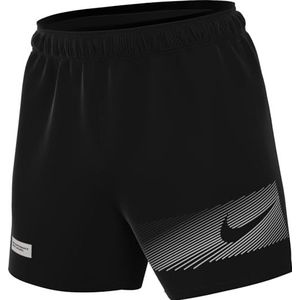 Nike Heren Shorts M Nk Challenger 5Bf Srt Flash, zwart/zwart/reflecterend zilver, FN3048-010, S