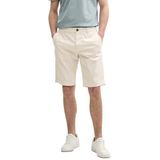 Tom Tailor - Herenbermuda - Effen - Katoenmix - Vochtafvoerend, Ademend