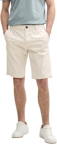Tom Tailor - Herenbermuda - Effen - Katoenmix - Vochtafvoerend, Ademend