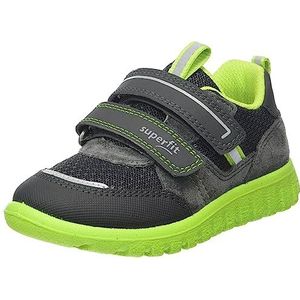 Superfit Sport7 Mini Sneakers voor jongens, Grijs groen 2000, 33 EU Schmal