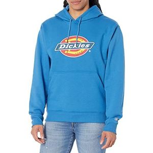 Dickies Heren Tricolor DWR Pullover Fleece Hooded Sweatshirt, Vallarta Blauw, M