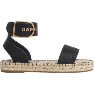 Pepe Jeans - PLS90681 - Sandalen - Zwart - Plat - Gesp - Casual - Duurzaam