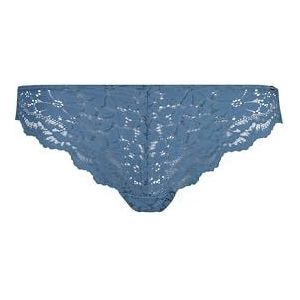 Skiny Dames Cheeky String Wonderfulace, blauw, 36