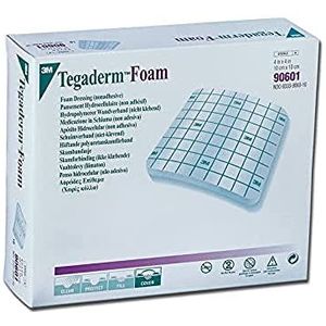 3M Tegaderm Schuimstof, 10 x 10 cm, Niet-klevend Polyurethaanschuim, Pack van 10 Stuk