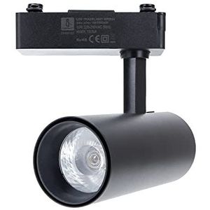 LED-railspot met twee draden, zwart, 15 W: Verlicht uw kamers met stijl en efficiëntie, ideaal voor elke omgeving. Bespaar energie zonder in te boeten aan helderheid en modern design.