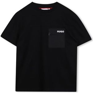 Hugo - G00441 - T-shirt - Zwart - 100% Katoen - Korte Mouwen